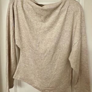 H&M Beige Off-the-Shoulder Sweater